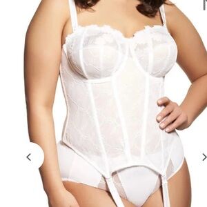Elomi Occasions Underwire Basque longline bra/shaper Size 44E